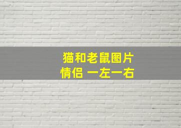 猫和老鼠图片情侣 一左一右